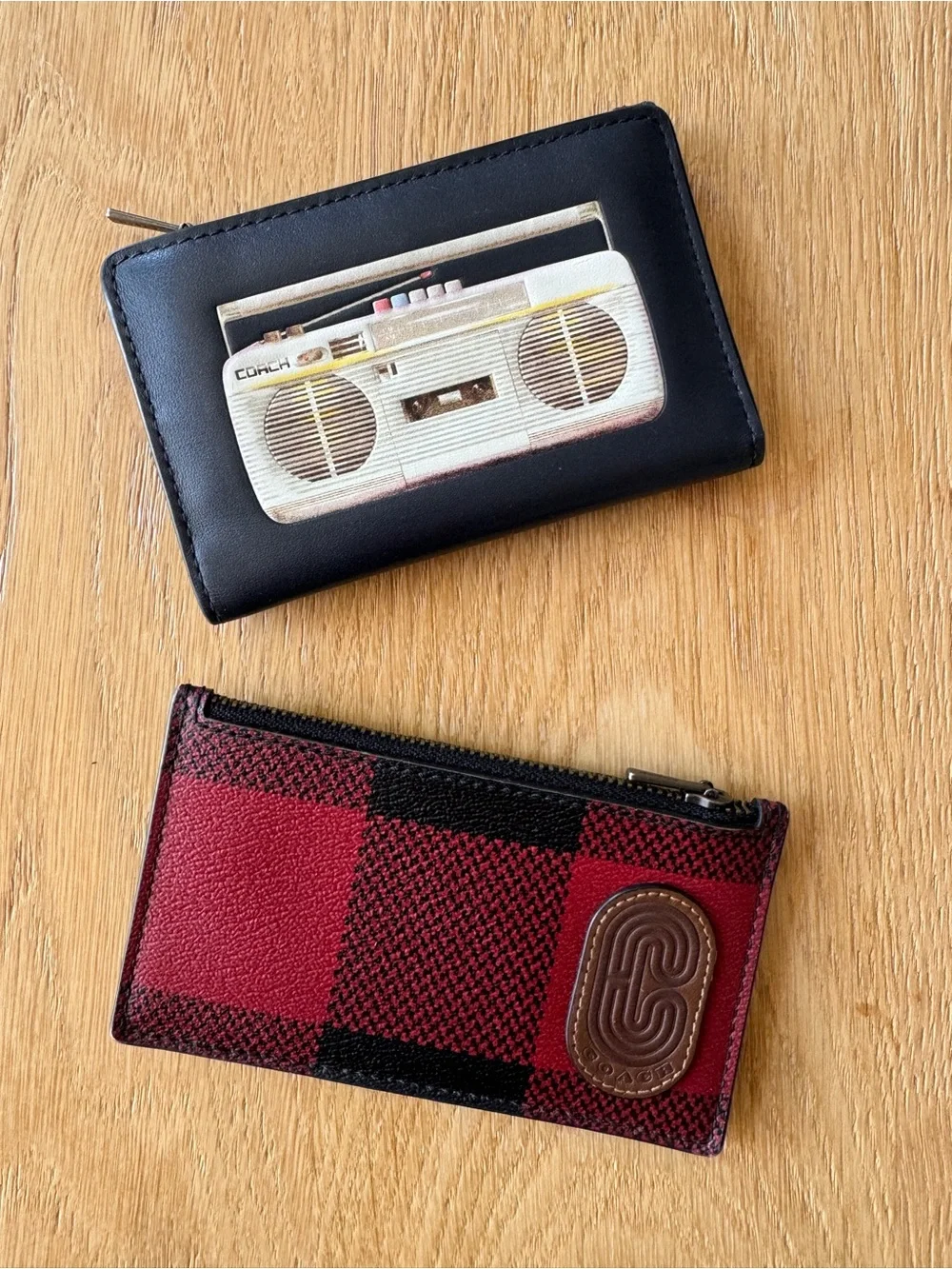 Coach slim zip